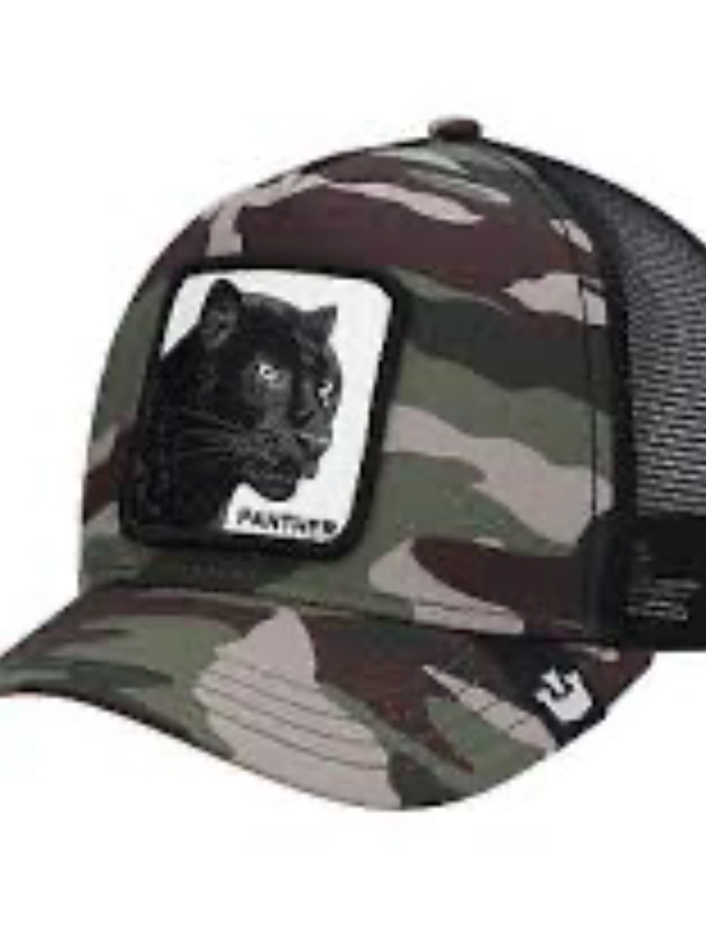 Goorin Bros Panther Patch Camo Trucker Hat - Green, Brown, Black